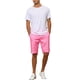 thumbnail image 2 of Pantalones cortos de estilo CHIC para hombres con lunares, pantalones cortos de golf de verano de corte plano 30 rosa, 2 of 6