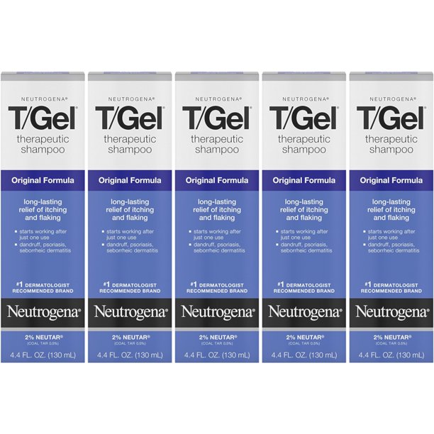 5 Pack Neutrogena T Gel Therapeutic Shampoo Original Formula 4 40oz Each Walmart Com Walmart Com
