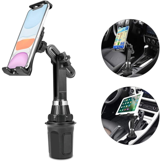 Luxmo 2in1 Car Cup Holder Phone Mount, Universal Car Mount Adjustable