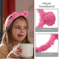 thumbnail image 4 of WHEANG Cute Animal Bear Ear Headbands for Women Trendy Soft Plush Bear Ears Non Slip Headbands Party Hair Accessories for Women Daily Makeup Shower Photo Prop Pink, 4 of 4