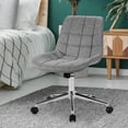 thumbnail image 2 of Giantex Armless Office Chair, Mid Back Ergonomic Computer Task Chair w/Wheels, 2 of 8