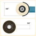 thumbnail image 2 of Wool Felt Flap Disc 4.5 Inch – 5 Pack Polishing Wheel for Angle Grinder, Heavy-Duty Buffing Pad for Metal, Stone, Marble, Furniture, Car Wax & Surface Finishing, 2 of 7