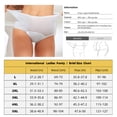 thumbnail image 2 of 4 Pack Menstrual Period Underwear for Women Leak Proof High Waist Ultra Thin Cotton Panties Briefs, 2 of 5