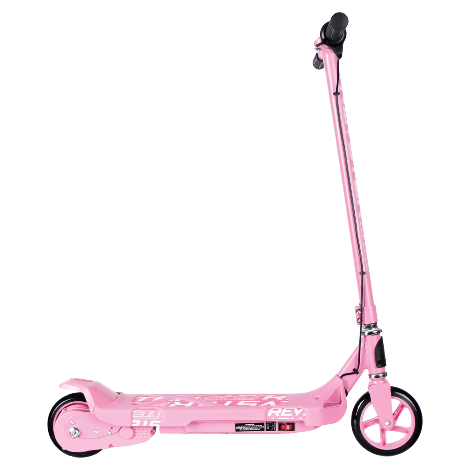 Pulse Revolution, Revster 200 Kids 2-in-1 Electric & Kick Scooter, Ages 8+, 12V battery, 8 MPH, 130mm Cast Polyurethane Wheels, Rear Brake