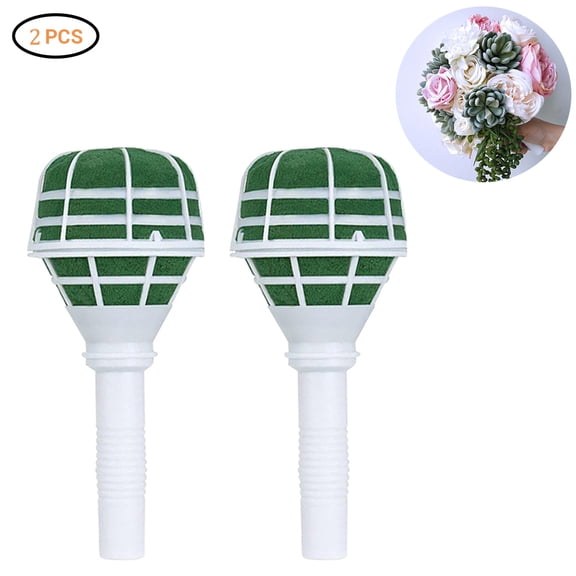 Kitchen Gadgets Foam Bouquet Holder, DIY Bridal Floral Base 2PCS for Wedding