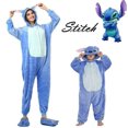 thumbnail image 1 of Unisex Niños Adultos Blue Stitch Pijamas Cosplay Disfraces Onesie Kigurumi Monos Ropa de dormir, 1 of 1