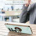 thumbnail image 4 of K-Lion for Samsung Galaxy S24 Ultra Plating Case,Glossy Shockproof Ring Holder Kickstand Slim Case Lightweight Military Grade Protective Cover Support Magnetic Car Mount for Galaxy S24 Ultra,Mint, 4 of 7