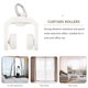 thumbnail image 2 of 50 piezas de polea flexible para riel de cortina, silenciador, accesorios para cortinas, 2 of 6