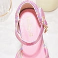 thumbnail image 7 of Sopiago Girls Sandals Sparkle Mary Jane Low Heel Shoes Princess Flower Wedding Party Dress Shoes for Girls Pink,3.5 (Little Kid/Big Kid), 7 of 7