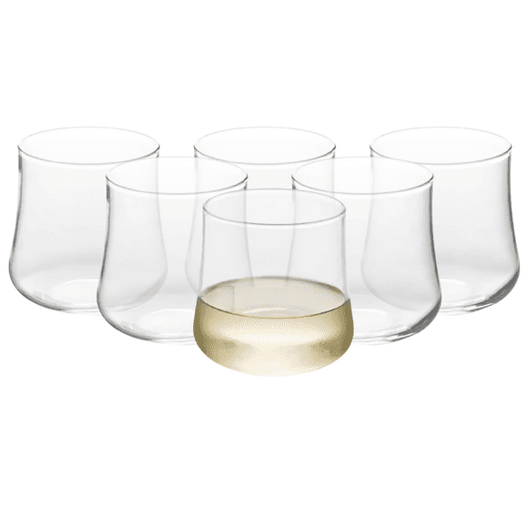Bolonia Cristar Juego De 6 Vasos De Vidrio Soplado 326 Ml