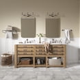 thumbnail image 3 of TOOLKISS  Aluminum Alloy Round Corner Frame Vanity Mirror 24 inch.W x 36 inch.H - Brushed Gold, 3 of 5