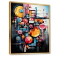 thumbnail image 2 of Designart "Fusion of the Future IV" Abstract Collages Floater Framed Canvas Art Print, 2 of 7