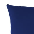 thumbnail image 4 of Jordan Manufacturing 16" x 16" Veranda Cobalt Blue Solid Square Outdoor Throw Pillow, 4 of 11