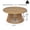 Teak + Acacia Wood, variant on Round Wood Coffee Table for Patio, Outdoor Teak Finish Coffee Table for Backyard Lawn Balcony