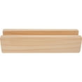 thumbnail image 2 of 1Set Floor Mirror Base Rectangular Khaki Wood Support Anti-slip Stable Home Office Restaurant, 2 of 9