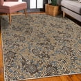 thumbnail image 3 of Paisley Decorative Rug, Modern Mosaic Like Circled Design with Teardrop Shaped Art Illustration, Quality Carpet for Bedroom Dorm and Living Room, 6 Sizes, Umber Tan, by Ambesonne, 3 of 4