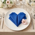 thumbnail image 3 of REGALWOVEN 12 Pack Cloth Napkins, Satin Washable and Reusable Table Dinner Napkins for Restaurant, Weddings, Event and Parties Royal Blue 12x12inch, 3 of 6