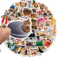 thumbnail image 4 of 200-Piece Holographic Kawaii Cat Meme Stickers, Cute Waterproof Vinyl Decals for Journaling, Scrapbook, Laptop, Water Bottle and Pet Party Decor, 4 of 14