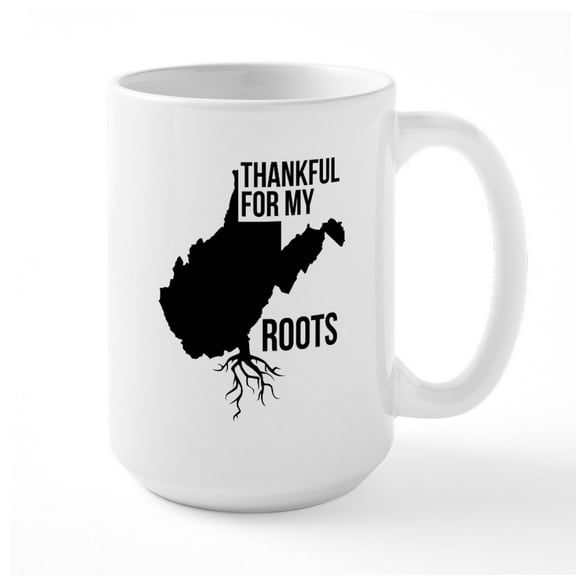 CafePress - West Virginia Thankful Fo - 15 oz Ceramic Large White Nolvety Mug