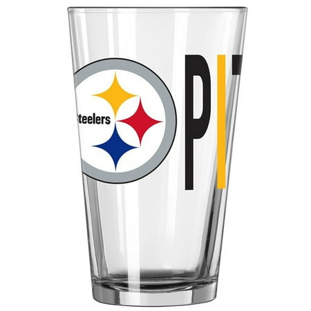 Pittsburgh Steelers Rocks Glass - Pittsburgh Steelers 16oz. Overtime Pint Glass - No Size