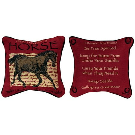 Manual Woodworkers & Weavers Advice from a Horse Throw Pillow