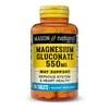 Mason Natural Magnesium Gluconate 550 mg, 100 Tablets