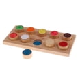 thumbnail image 3 of Montessori Wood Cylinders Touch Rough \u0026 Smooth Sensorial Material Teaching Aids Training Niños Juguete Soledad Material sensorial Montessori, 3 of 7