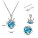 thumbnail image 3 of Cumpleaños Collares Regalo Fiesta Colgante Joyería Nieta Mujeres Princesa Niña para Hija Adolescente para Niñas Corazón Cristal Collar Collares y Colgantes, 3 of 6