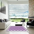 thumbnail image 7 of Ahgly Company Machine Washable Indoor Rectangle Transitional Dark Orchid Purple Area Rugs, 7' x 10', 7 of 7