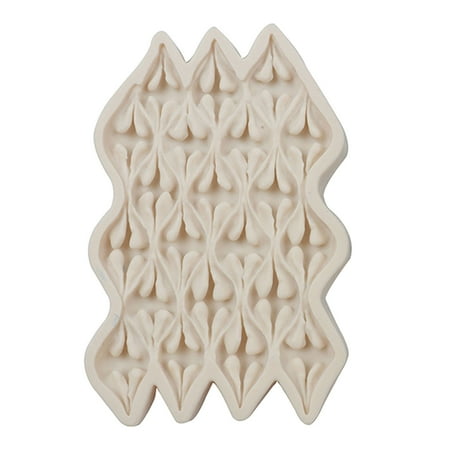

Hadanceo Non-stick Demoulding Food Grade Cake Mold Plant Leaf Fabric Boarder Chocolate Decorating Cake Mould Baking Accessories