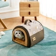 thumbnail image 4 of Pet Dog House Jiupety Cozy Cachorry House 2 en 1, talla S, marrón, 4 of 6