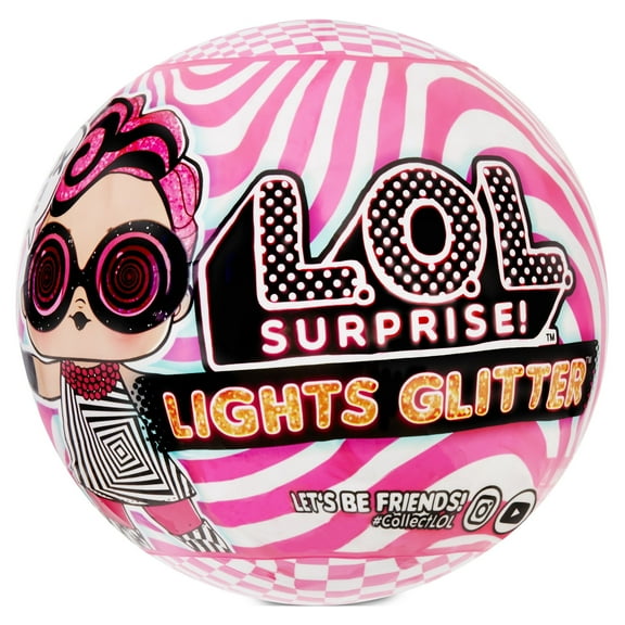 LOL Surprise Lights Glitter Doll With 8 Surprises Including Black Light Surprises - Toys for Girls Ages 4 5 6 