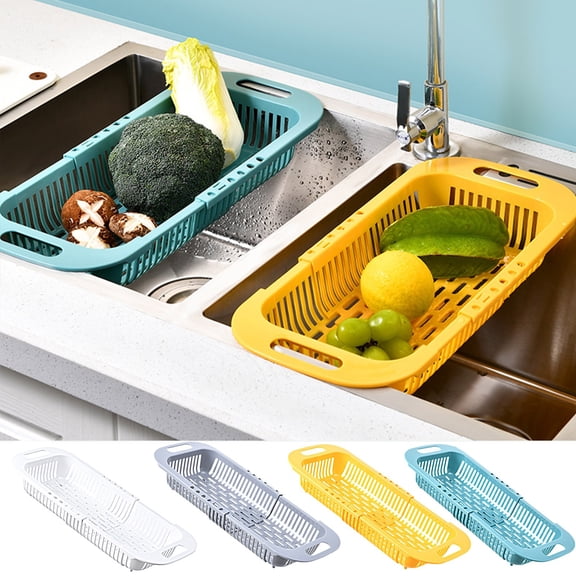 XGFHYJEH Sink Colander, Over the Sink Colander, Kitchen Sink Strainer Basket, Sink Drain Basket