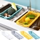thumbnail image 1 of Cesta organizadora telescópica para fregadero - Utensilio de cocina y escurridor de platos ajustable con soporte para jabón, 35-45cm, blanco/verde/azul/amarillo, 1 of 4