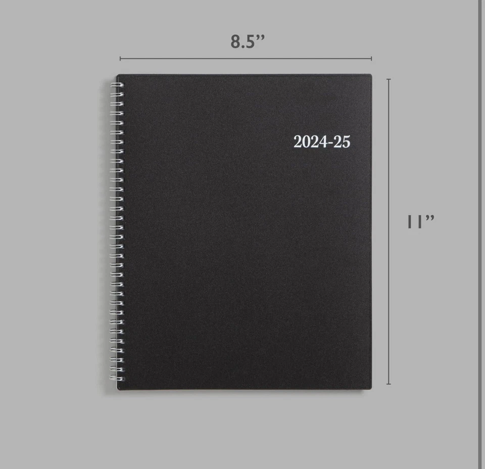Blue Sky 2024-2025 Academic Year Weekly And Monthly Planner, 8.5" X 11", Flexibl