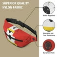 thumbnail image 5 of Fanny Pack Red Christmas Santa Costume Pattern Waist Pack Bag,Running Cross Bag,Waterproof Large Fanny Packs for Women Men for Travel Running Hiking Cycling, 5 of 6