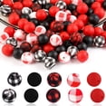 thumbnail image 4 of Cuentas redondas de silicona coloridas para joyería, fabricación de pulseras, accesorios DIY, regalo de Navidad, 4 of 4