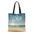 thumbnail image 1 of JSDART Sac en Toile Réutilisable Sac de Courses Sac de Plage Dites Bonjour à l'Été Message Graphique Créatif pour Votre Sac, 1 of 1