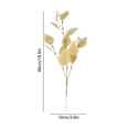 thumbnail image 3 of Bcylexb Artificial Leaves Branch, Realistic Faux Colorful Leaf Stems Fake Decorative Plant for Modern Home Dining Table Living Room Decor, 3 of 6