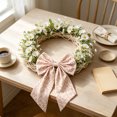 thumbnail image 3 of 2026 Christmas Indoor Home Decor Cute Fabric Large Bow Decor With Hanging Ribbon Multi-Color Big Bow Ornament For Curtain Tieback Door Wreath Wall Birthday Party, 3 of 6