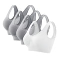 thumbnail image 2 of Womens Bras Seamless Sports Bra Wirefree Yoga Bra With Removable Pads Wireless Bra Multicolor10 3XL, 2 of 5