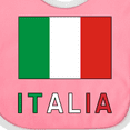 thumbnail image 4 of Inktastic Italy Flag & Italia Black Border Boys or Girls Baby Bib, 4 of 4