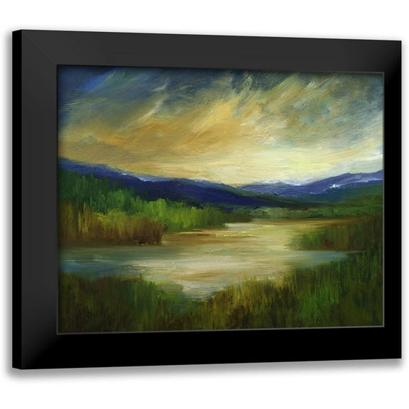 Finch, Sheila 14x12 Black Modern Framed Museum Art Print Titled - Ancient Retreat