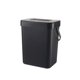 thumbnail image 1 of Toystoory Cubo de basura, cesto de basura, cesto de basura, ahorro de espacio, tamaño compacto, multiusos, reciclaje de alimentos, utensilios de cocina, Organizadores de utensilios de cocina Negro 3L Toystoory HA084422-01, 1 of 6