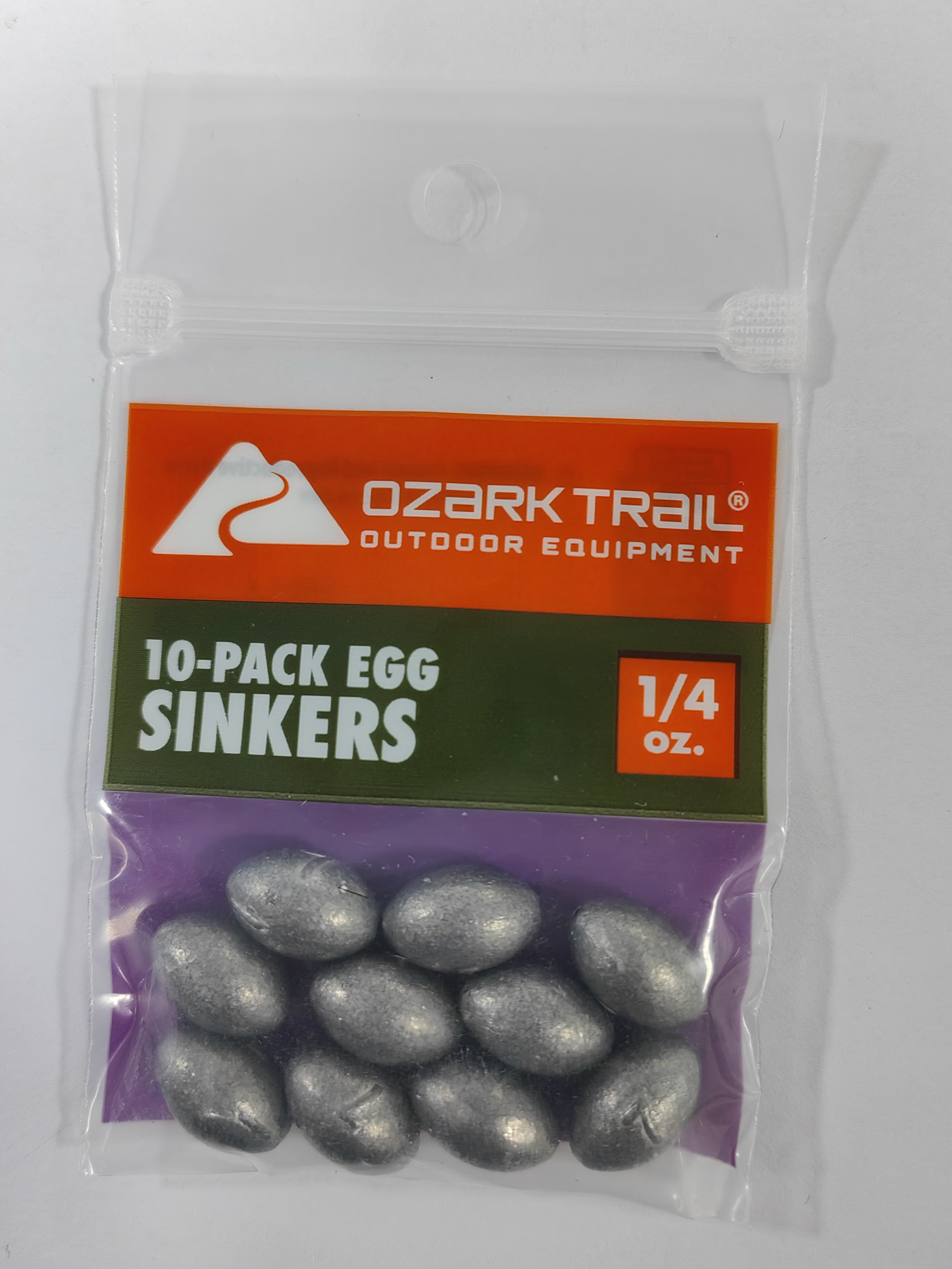 Ozark Trail Egg Sinker 1/4oz, Fishing Weights, Product Size 1.4x0.98cm