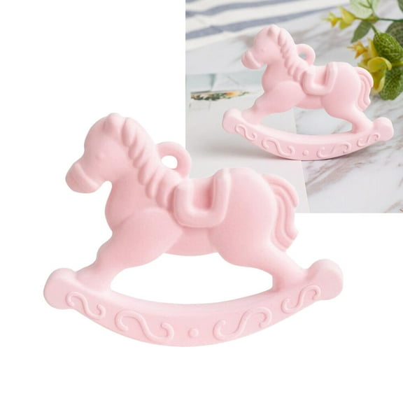 WHAMVOX  Cake Ornaments Horse Decor for Decorations Sprinkles Decorative Child Pink