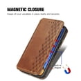 thumbnail image 5 of Dteck Case for Apple iPhone 13 Pro Max 6.7-inch,Luxury Leather Card Holder Wallet Hybrid Rubber Flip Magnetic Case Kickstand Protective Phone Cover,Brown, 5 of 7