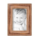 thumbnail image 2 of ArtToFrames 4x6 Inch Honey Picture Frame, This Brown Wood Poster Frame is Great for Your Art or Photos, Comes with Regular Glass (4085), 2 of 8