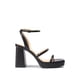 thumbnail image 2 of Sandalias con Plataforma y Tacón de 10 cm DREAM PAIRS Negras Talla 8, 2 of 5