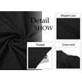 thumbnail image 5 of WellSize Plus Size Dresses For Women Summer Crew Neck Short Sleeve T Shirt Dress Casual Lace Sundresses with Pockets, 5 of 8